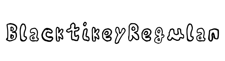 Blacktikey Regular Шрифта