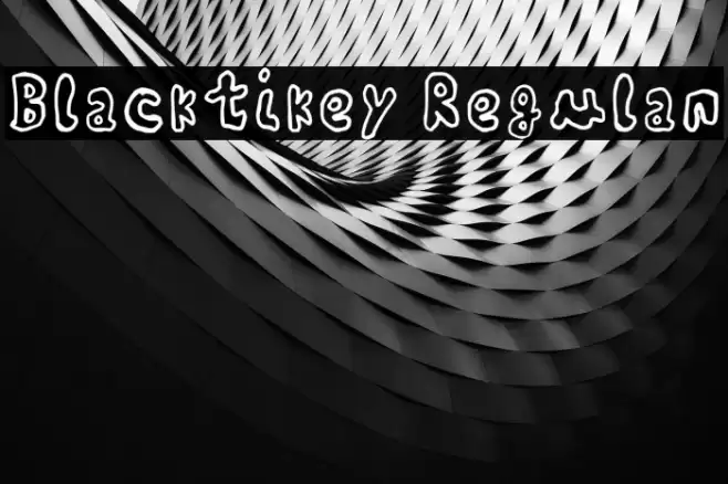 Blacktikey Regular Font examples