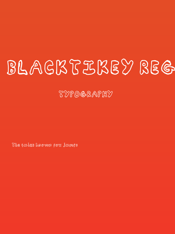 Blacktikey Regular Poster