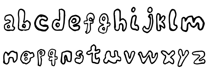 Blacktikey Regular Font LOWERCASE