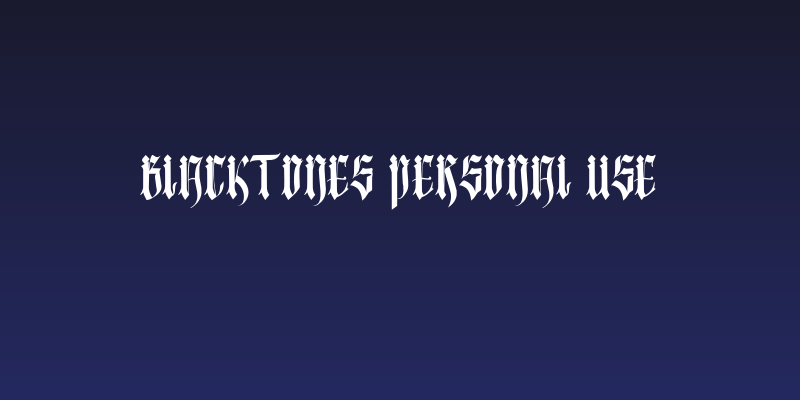 Blacktones personal use Social Header
