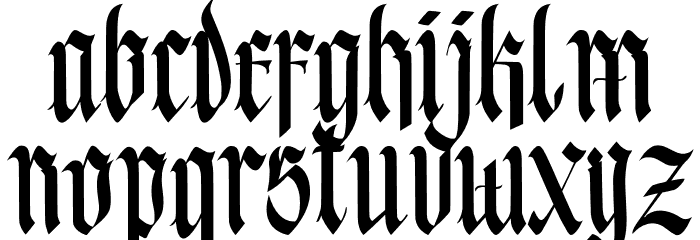 Blacktones personal use Font LOWERCASE