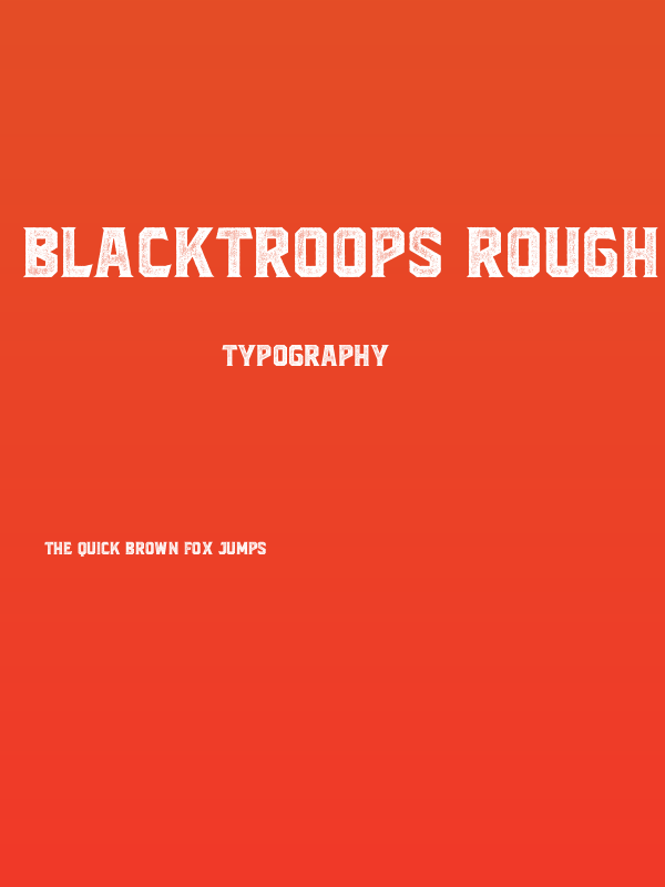 Blacktroops Rough Poster