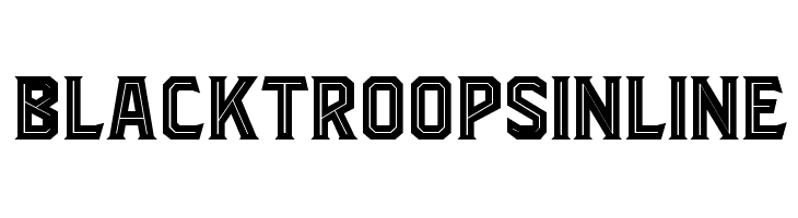 BlacktroopsInline Font