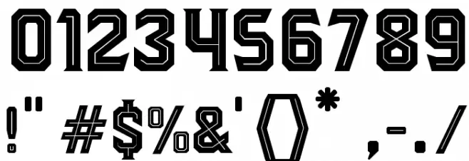 BlacktroopsInline Font OTHER CHARS