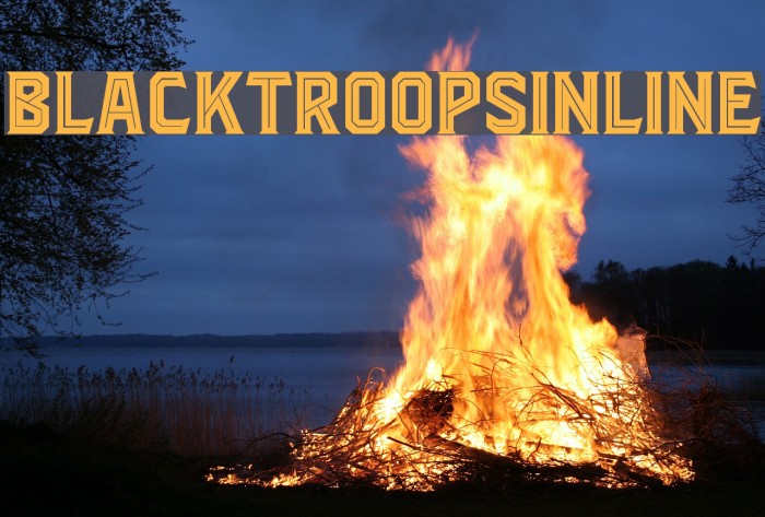 BlacktroopsInline Font examples