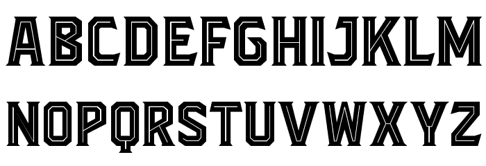 BlacktroopsInline Font LOWERCASE