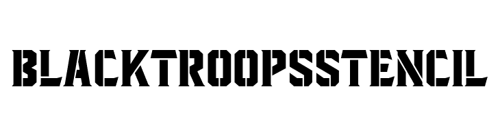 BlacktroopsStencil  Fuentes Gratis Descargar