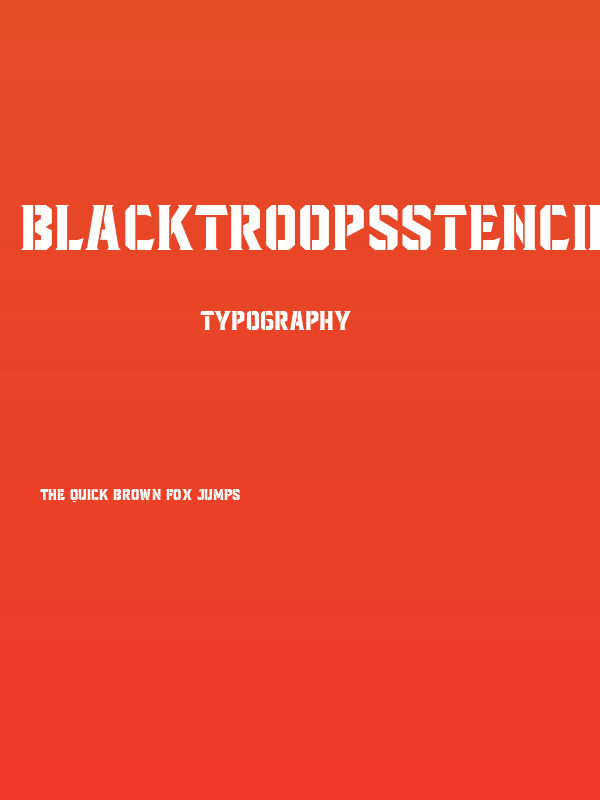 BlacktroopsStencil Poster
