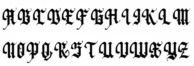 Blackwall Schriftart Groß