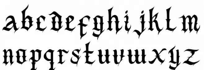 Blackwall फ़ॉन्ट लोअरकेस