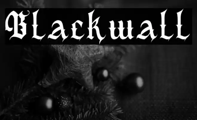 Blackwall Font examples