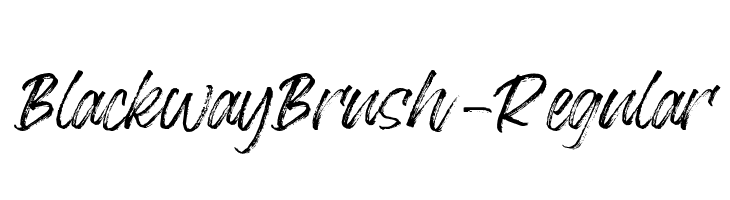 BlackwayBrush-Regular  Descarca Fonturi Gratis
