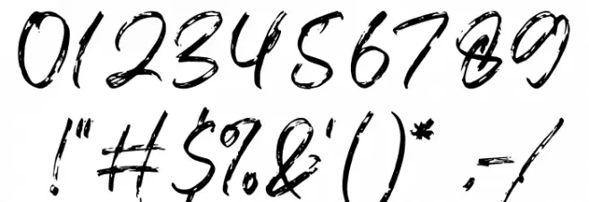 Blackwell Font OTHER CHARS