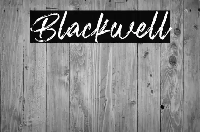 Blackwell Font examples