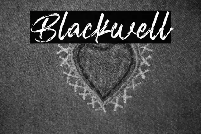 Blackwell Font examples