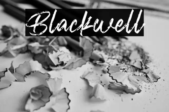 Blackwell Font examples