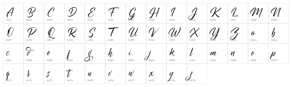 Blackwing FREE Character Map