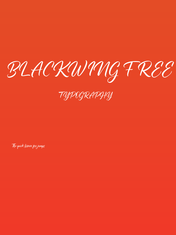 Blackwing FREE Poster
