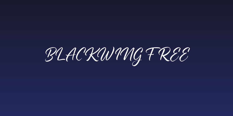 Blackwing FREE Social Header