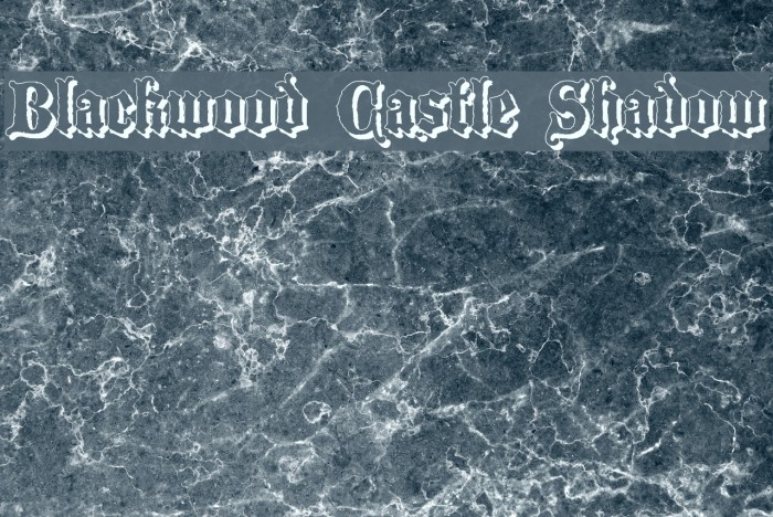 Blackwood Castle Shadow Font examples