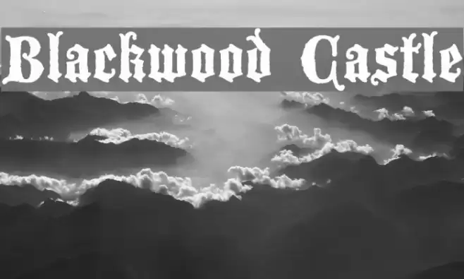 Blackwood Castle Font examples