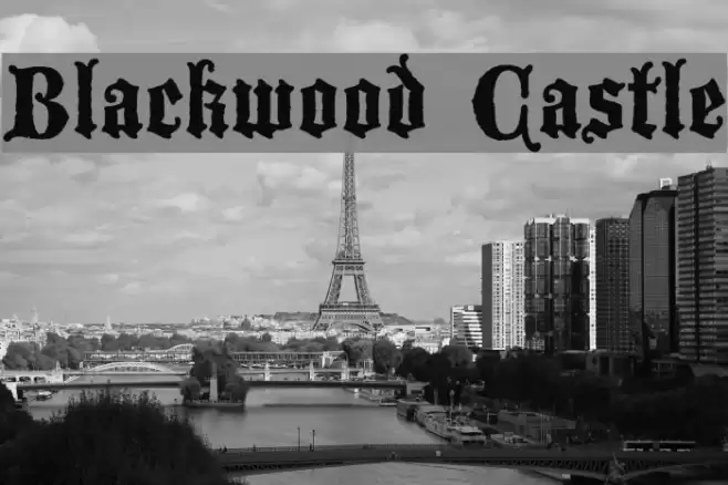 Blackwood Castle Font examples