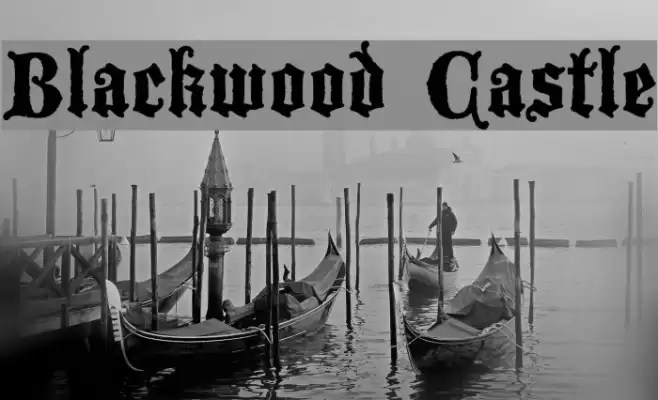 Blackwood Castle Font examples