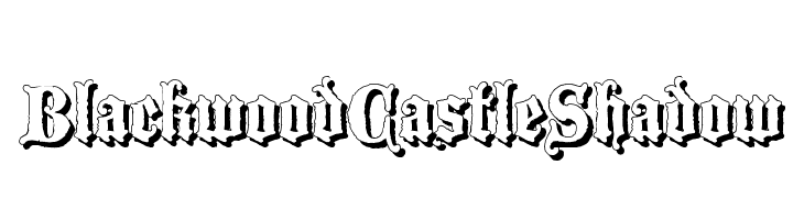 BlackwoodCastleShadow Font
