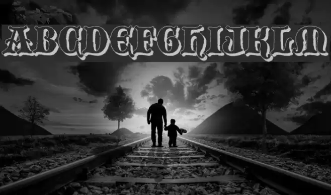 BlackwoodCastleShadow Schriftart examples