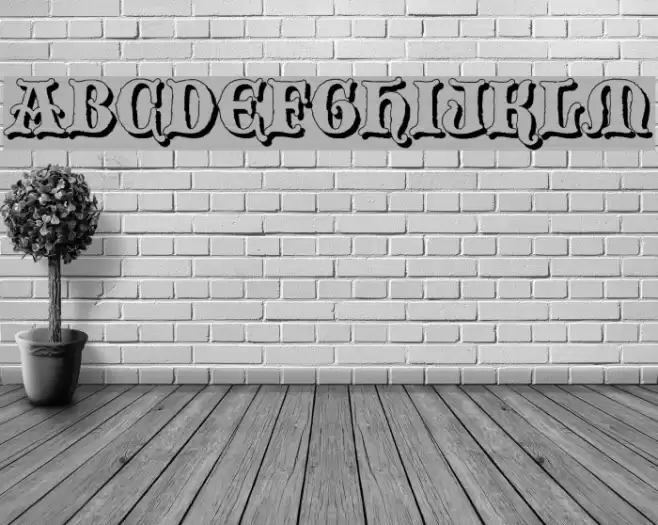 BlackwoodCastleShadow Schriftart examples