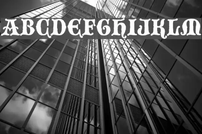 BlackwoodCastle Font examples