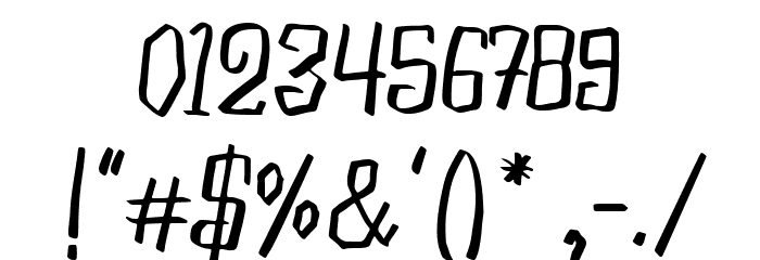 Blacky Sambat Regular Font OTHER CHARS