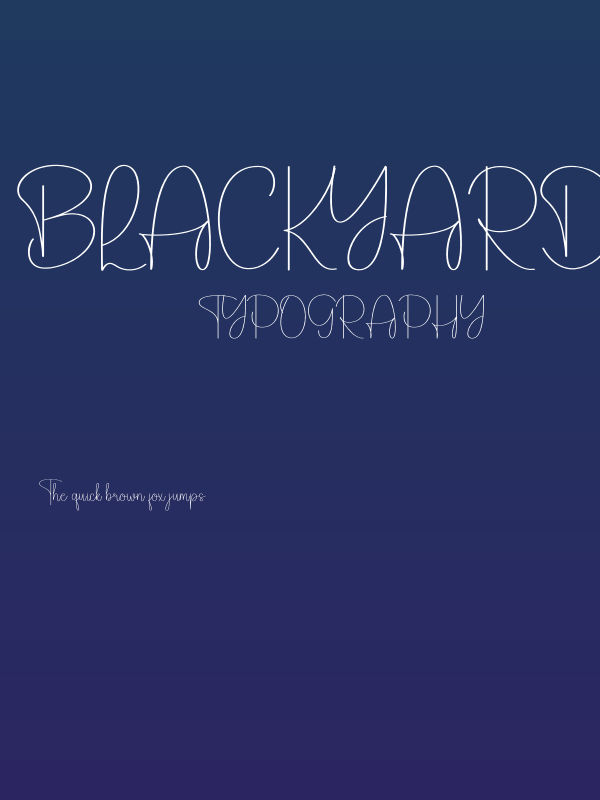 Blackyard Poster