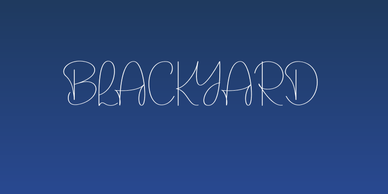 Blackyard Social Header