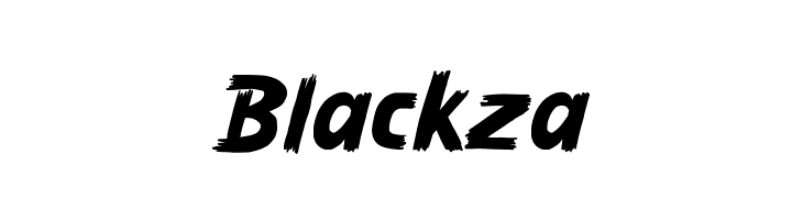Blackza  免费字体下载