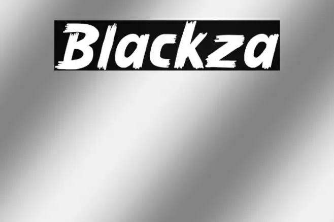 Blackza Font examples