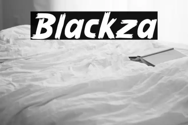 Blackza Font examples