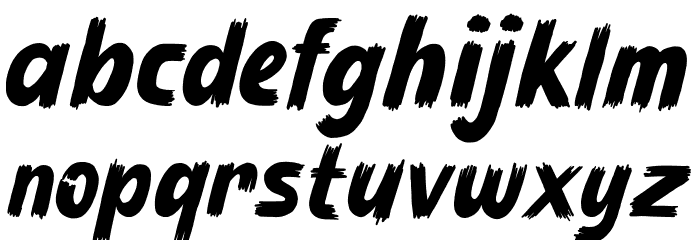 Blackza Font LOWERCASE