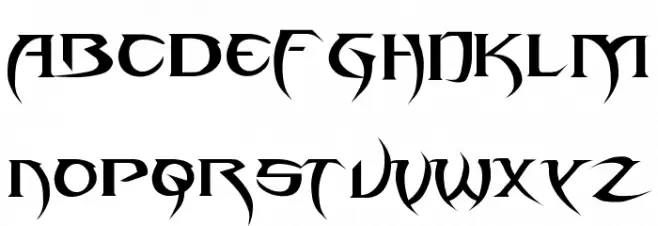 Blade-2 Font Litere mari