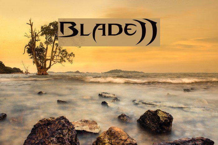Blade-2 Font examples