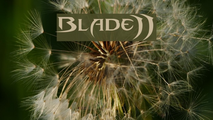 Blade-2 Font examples