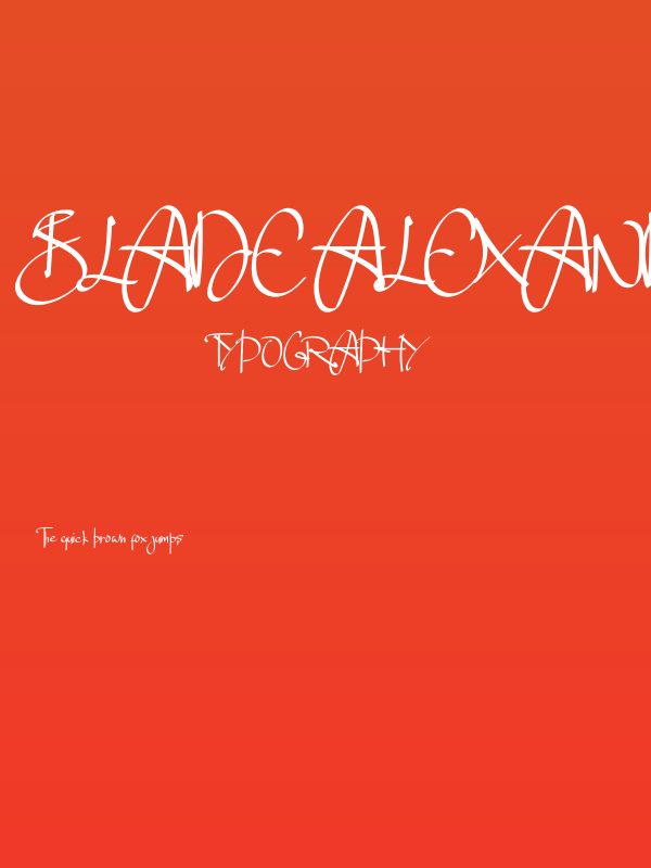 Blade Alexander Poster
