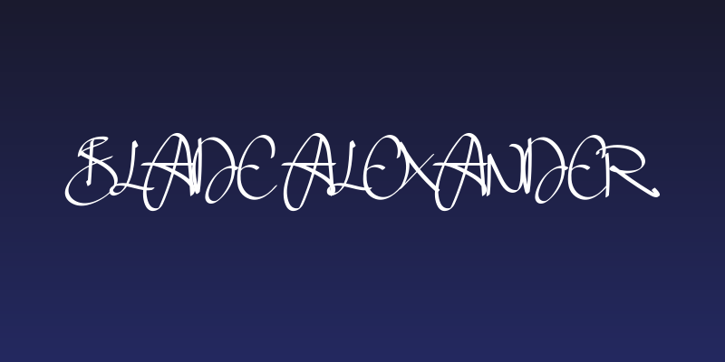 Blade Alexander Social Header