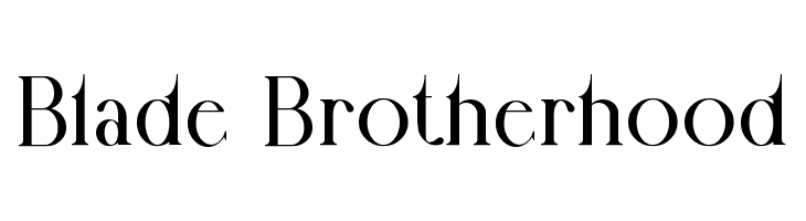 Blade Brotherhood  नि: शुल्क फ़ॉन्ट्स डाउनलोड
