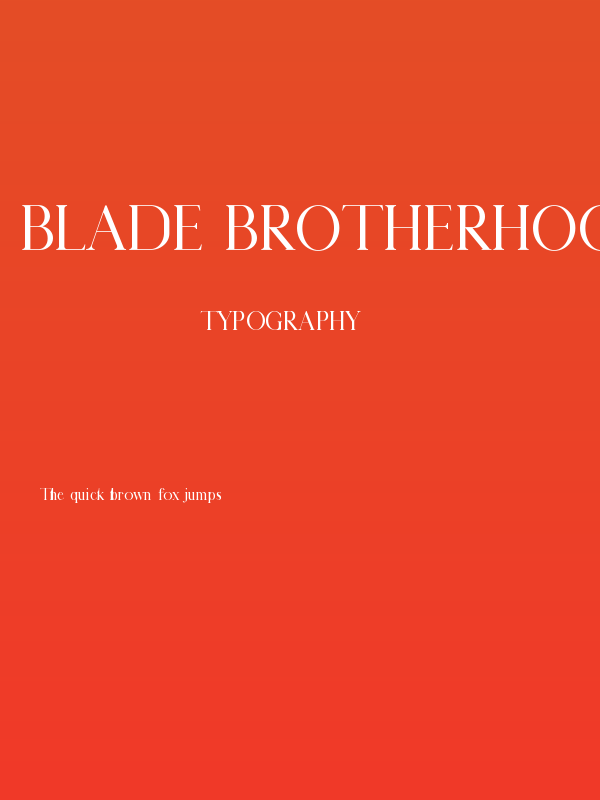 Blade Brotherhood Poster