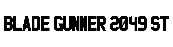 Blade Gunner 2049 St  Free Fonts Download
