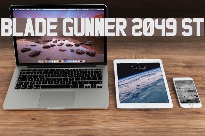 Blade Gunner 2049 St Шрифта examples