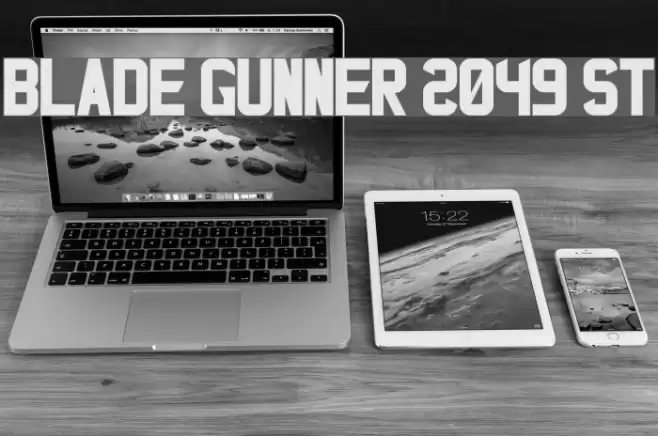 Blade Gunner 2049 St Шрифта examples