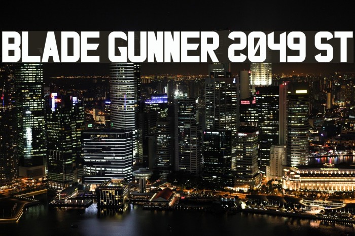 Blade Gunner 2049 St Шрифта examples